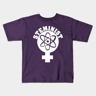 STEMINIST feminist STEM geek Kids T-Shirt